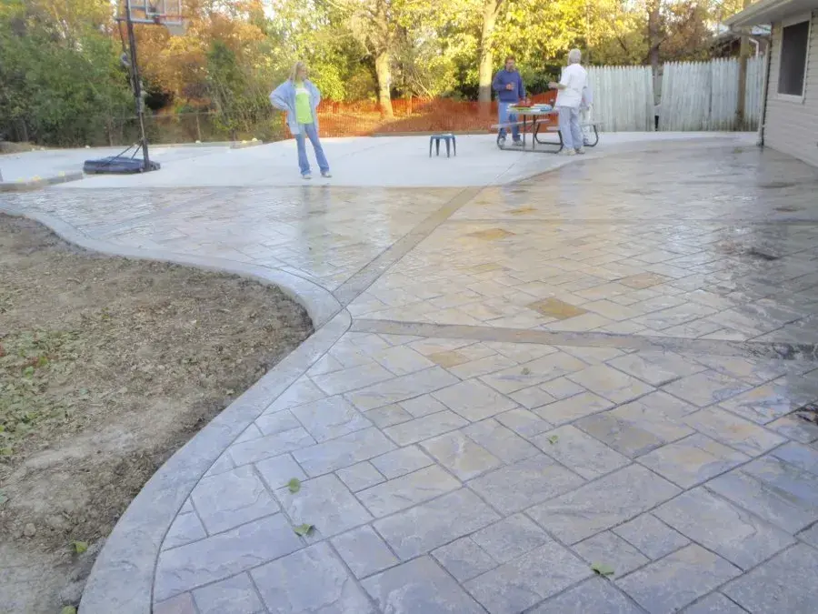 Stamped concrete patio in Maricopa, AZ